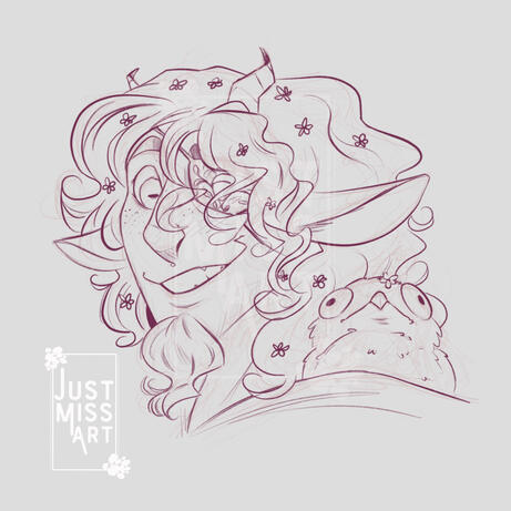 Spadefoot Portrait Sketch